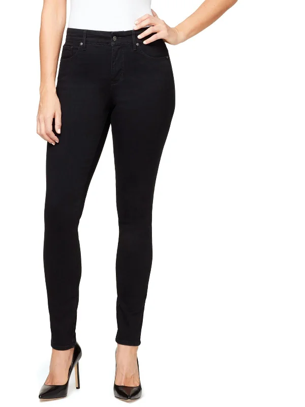 Bargain Blast Womens Mid Rise Slimming Skinny Jeans