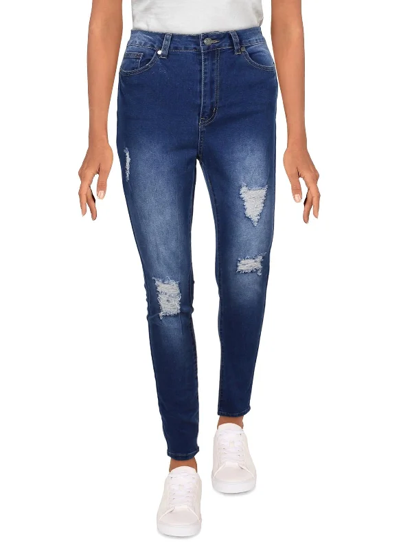 Anniversary Sale Avas Womens High Rise Destroyed Skinny Jeans