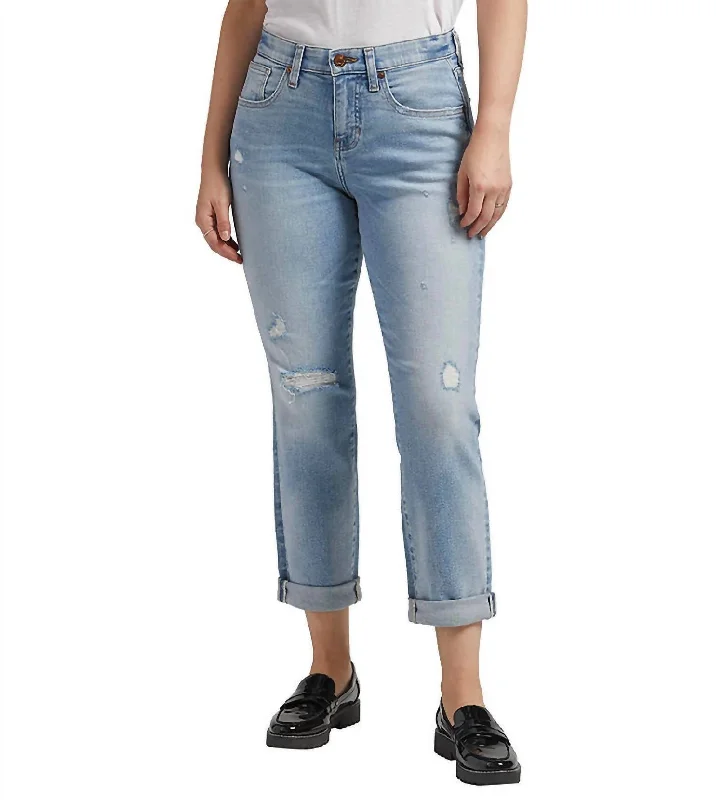 Weekend Offers That Amaze Carter Mid Rise Girlfriend Jean In Calm Blue