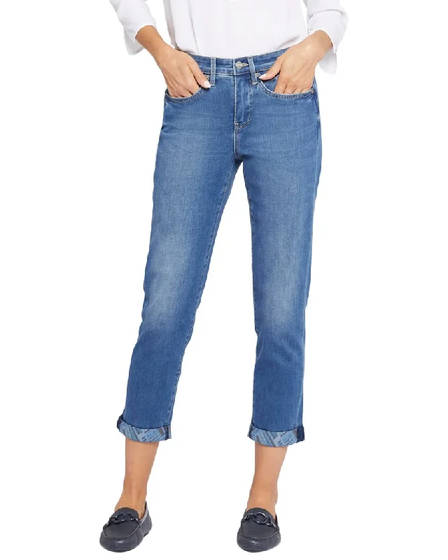 Deal Dash NYDJ Margot Printed Cuff Lovesick Girlfriend Jean