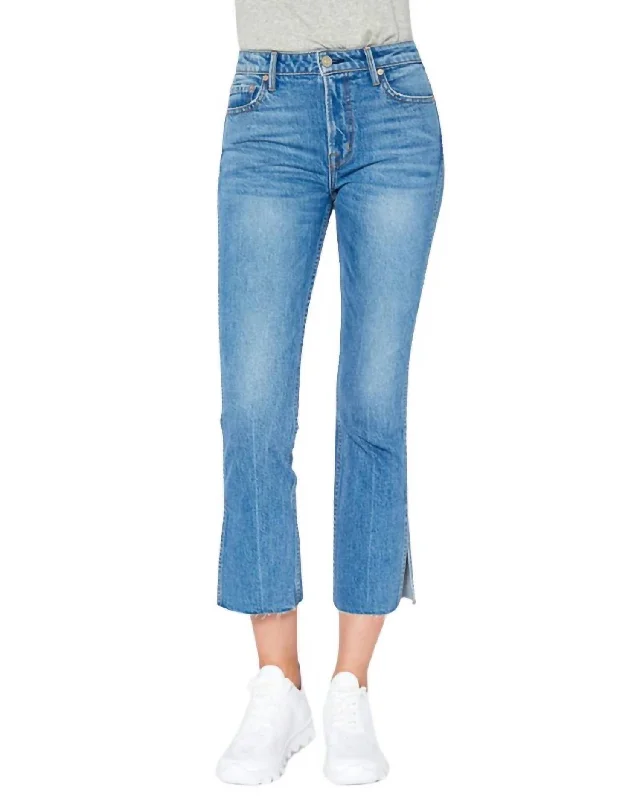 Stock Clearance Farrah Mid Rise Kick Flare Jeans In Hudson
