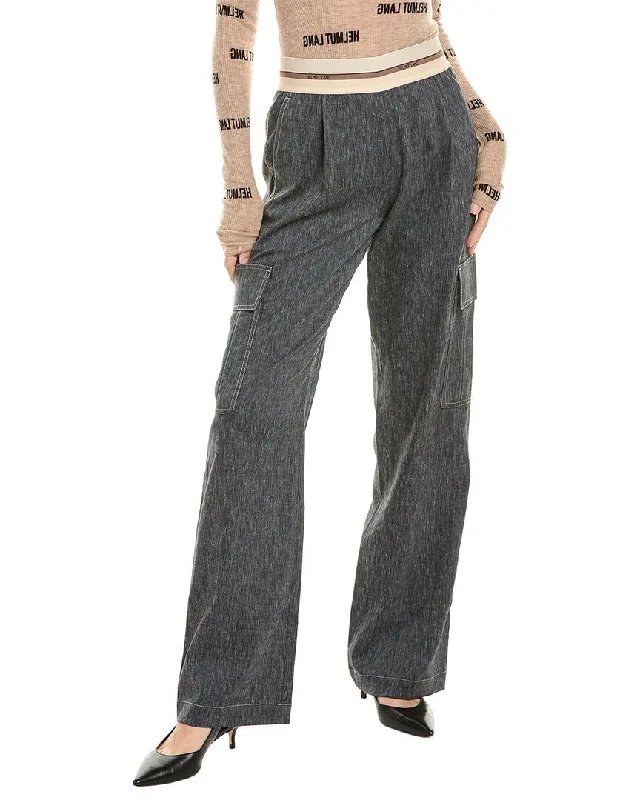 Price Break Helmut Lang Cargo Linen-Blend Pant