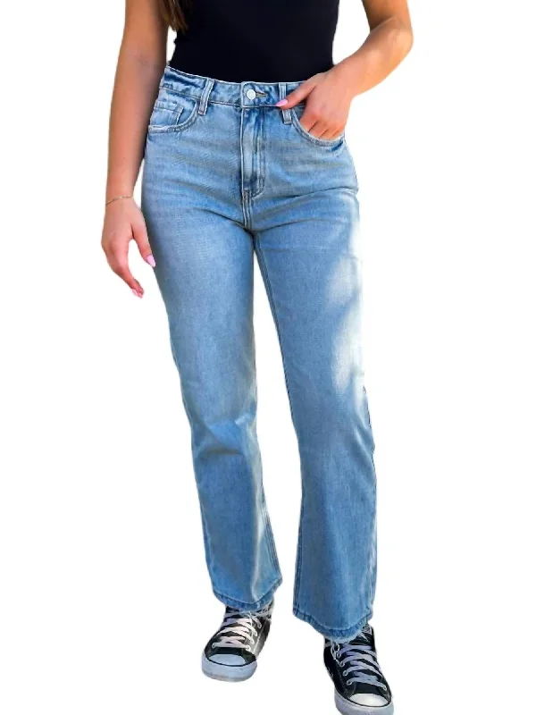 Members Only 90's Dad Denim Jeans In Light Wash