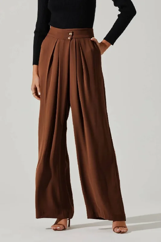 Midnight Sale Boyfriend Pants In Brown