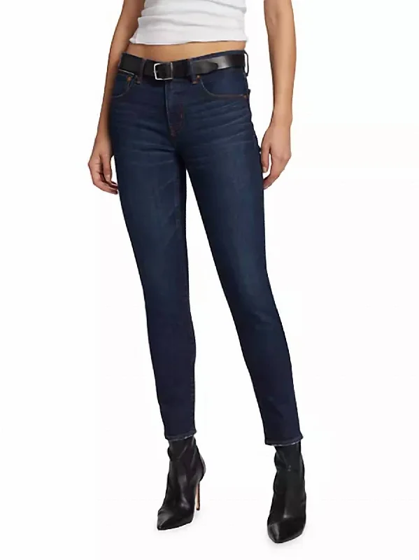Hurry Up Shandon Skinny Jeans In Dark Blue