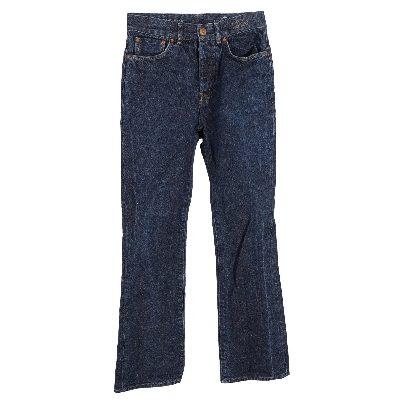 Mega Sale Chloé High-Waisted Wide-Leg Jeans in Blue Cotton Denim