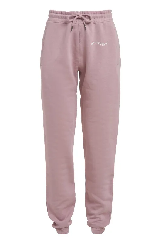 Weekend Savings Spree Women's Organic Cotton Jogger Pants In Mauve