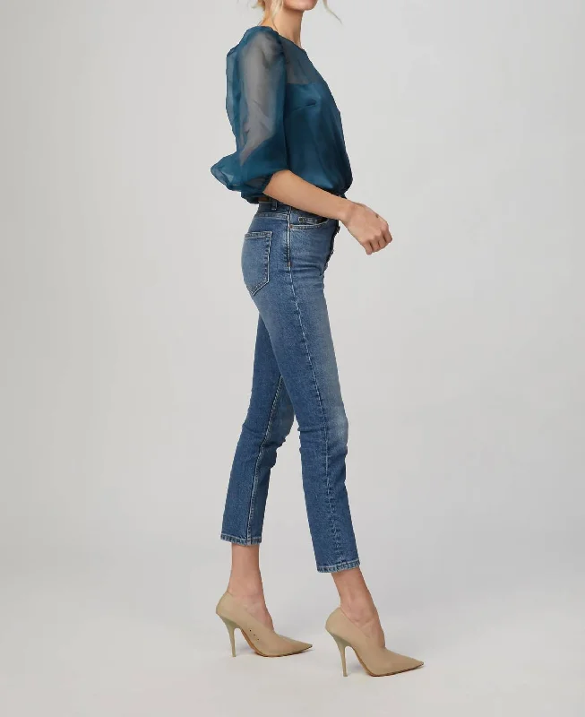 Don't Wait Button Fly Jeans In Light Blue