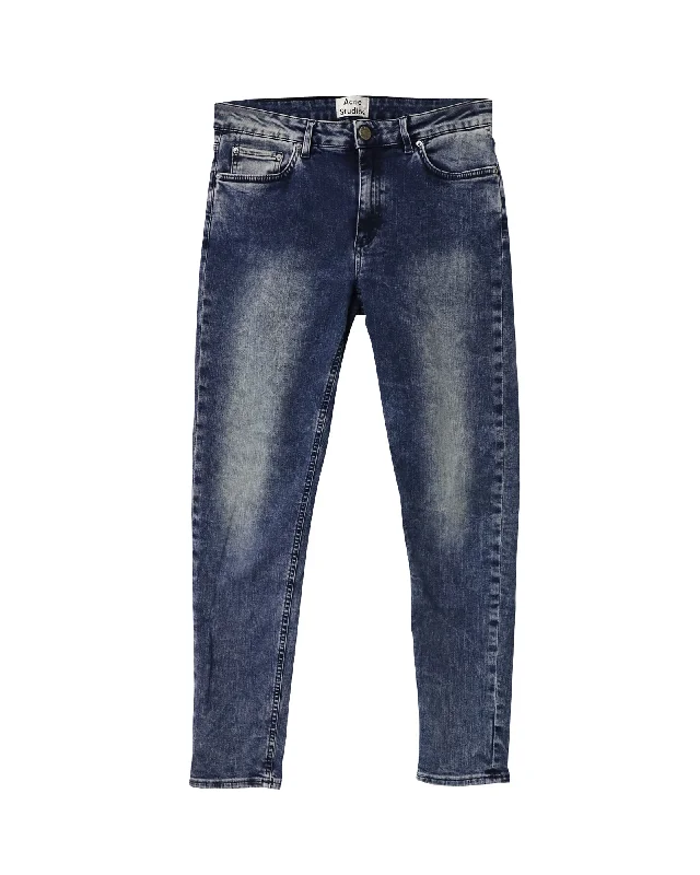 Epic Deals Acne Studios Skin 5 Skinny Jeans in Navy Blue Cotton Denim
