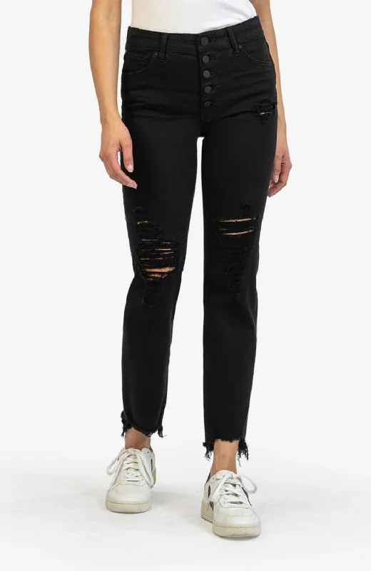 Incredible Offers Reese High Rise Fab Raw Hem In Volition Black