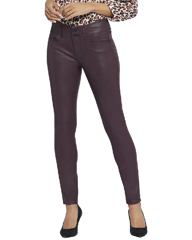 Deal Dash NYDJ Ami Dark Cherry Coated Skinny Leg Jean