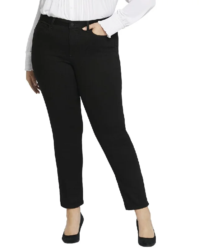 Value Deals NYDJ Plus Sheri Black Slim Jean