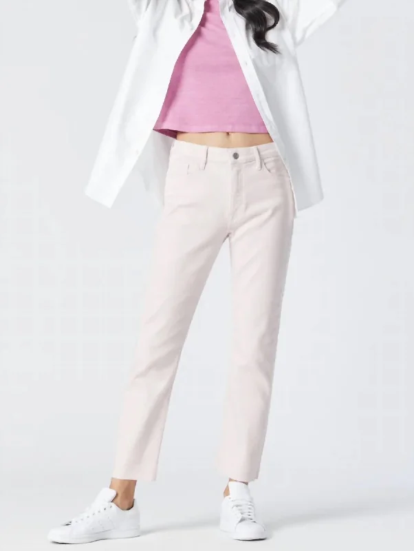 New Markdowns Viola Cropped Straight Leg Jeans In Orchid Tint La Vintage