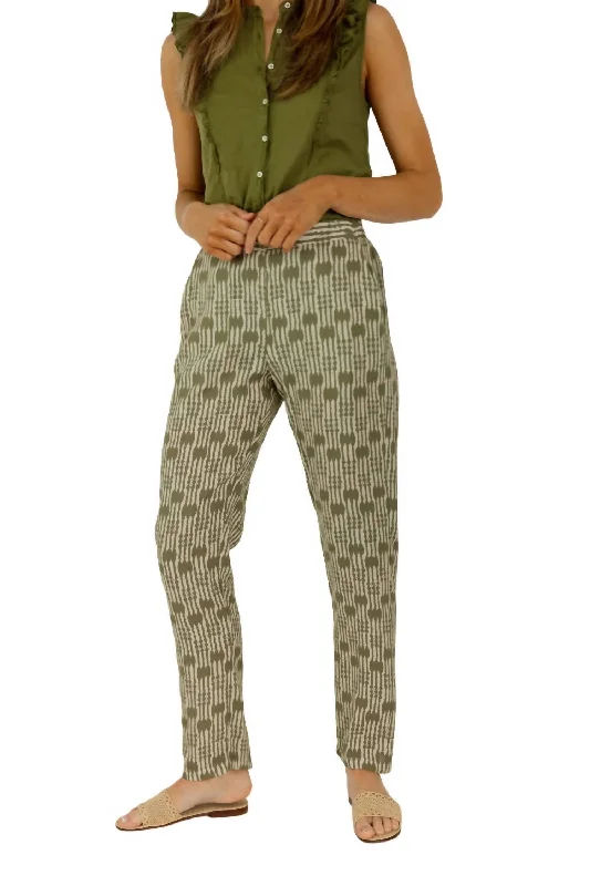 Savings Soar This Weekend Paola Woven Pant In Green