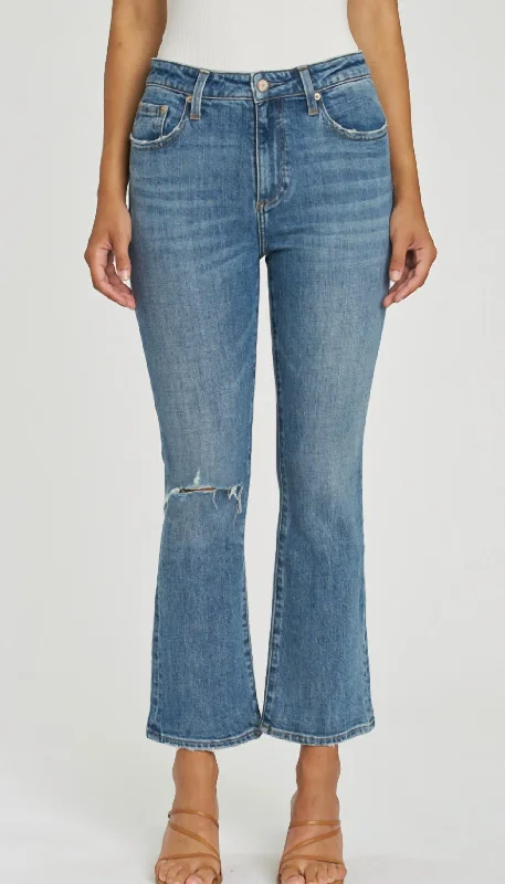 Weekend Bargains to Relish Lennon Cropped Bootcut Flare Jean In Canyon