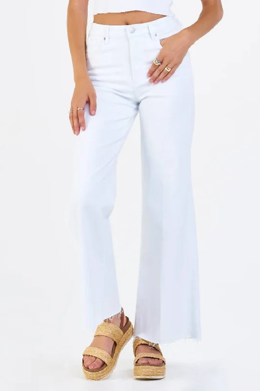 Today’s Deal Fiona Wide Leg Jeans In White