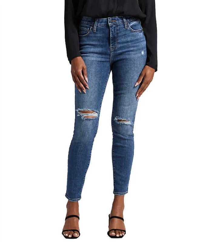 Price Rollback High Rise Viola Skinny Jean In Byzantine Blue