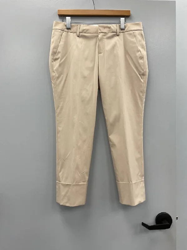 Year-End Clearance Cuffed Cotton Stretch Pant In Sand