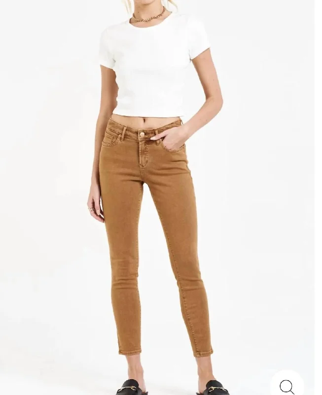 Weekend Deals That Excite Gisele Skinny Jean  Butterscotch