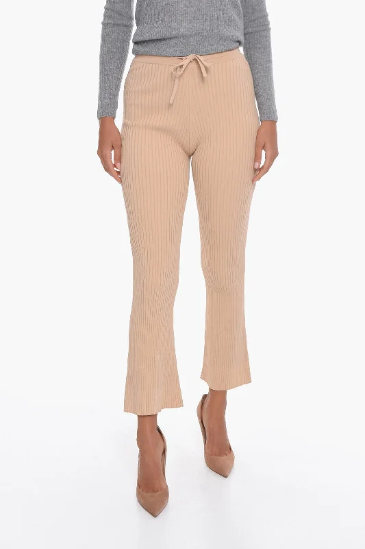 Exclusive Savings Nanushka Ribbed Viscose-knit LYKKE Flared Pants