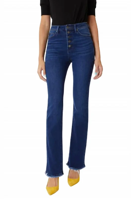 Super Sale Rainn Ultra High Rise Flare Jeans In Dark