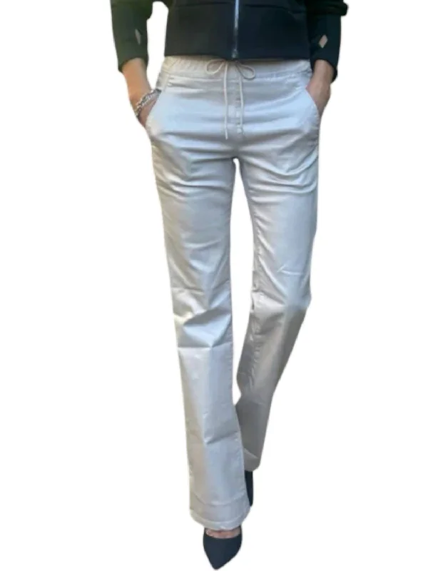Price Cut Loren Wide Leg Pants In Beige/gold Pebble
