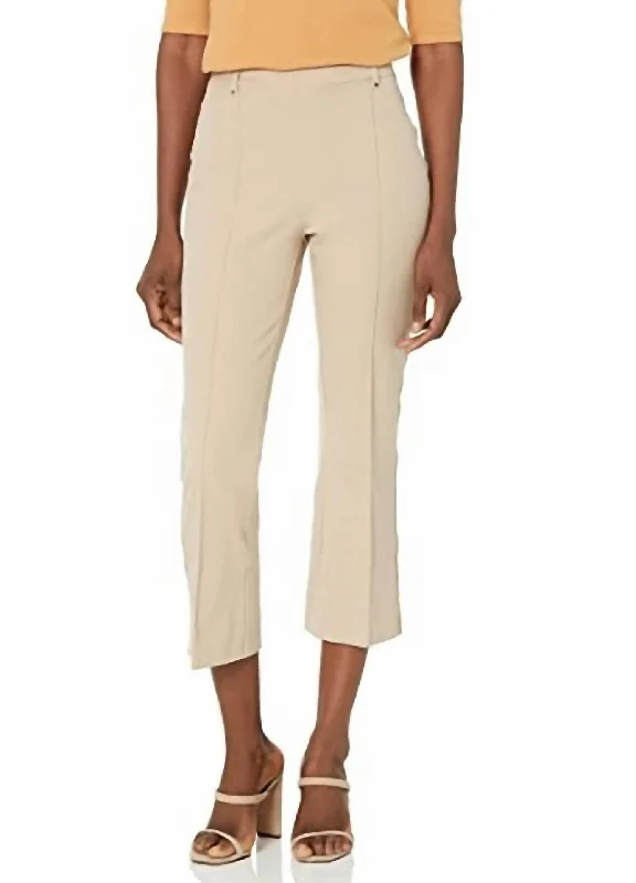 Fantastic Deals Cropped Amanda Bootcut Pant In Sharp Khaki