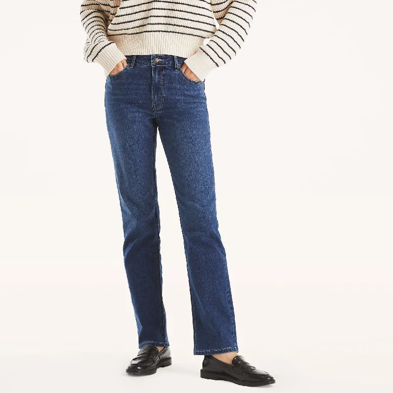 Exclusive Offers Nautica Womens Mid-Rise Straight Denim
