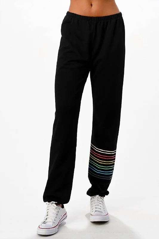 Reduced Price High Rise Joggers In Black
