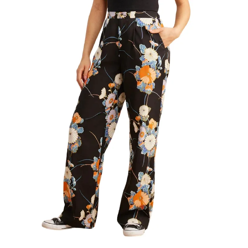 Weekend Discounts to Delight Pic Pants In Camellia Black