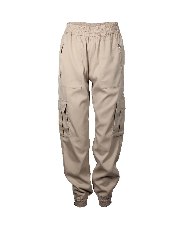 Time-Sensitive Polo Ralph Lauren Cargo Pants in Beige Lyocell
