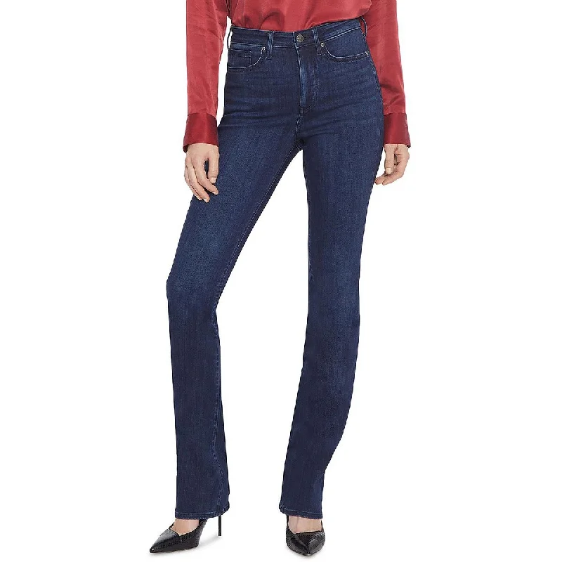 YEAR-End Clearance Petites Womens Slim High Rise Bootcut Jeans