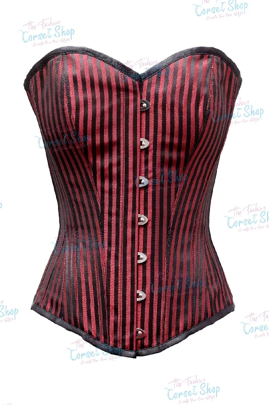 Red / Black Stripe Jacquard