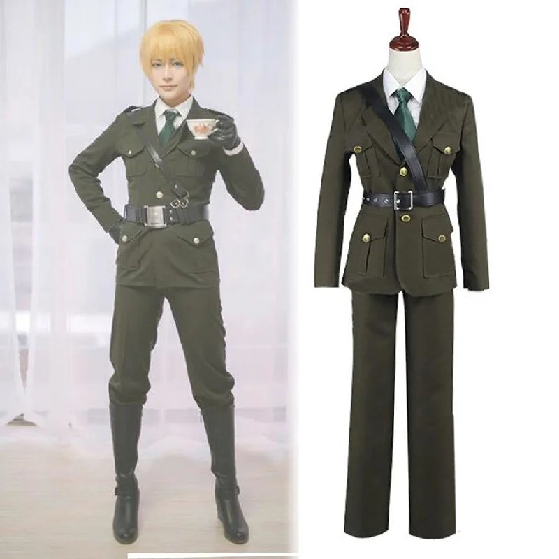 APH Axis Powers Hetalia England UK Arthur Kirkland Cosplay Costume C03001