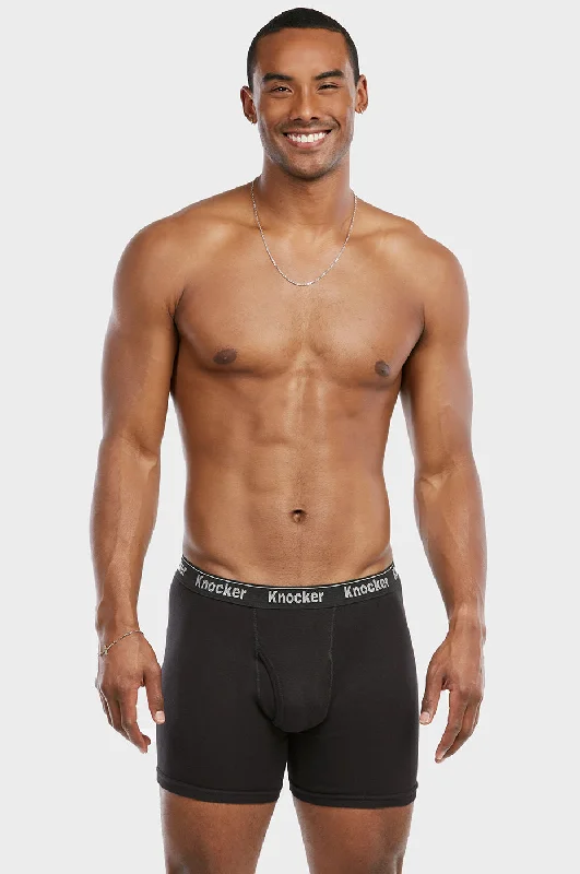 KNOCKER MEN'S COLOR BOXER BRIEFS (BBC3500_ASST)