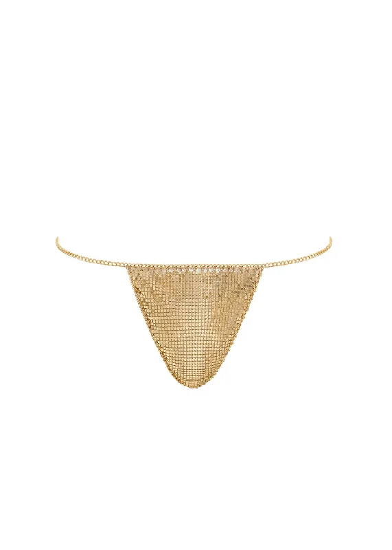 Cyla Chainmail Thong (Gold)