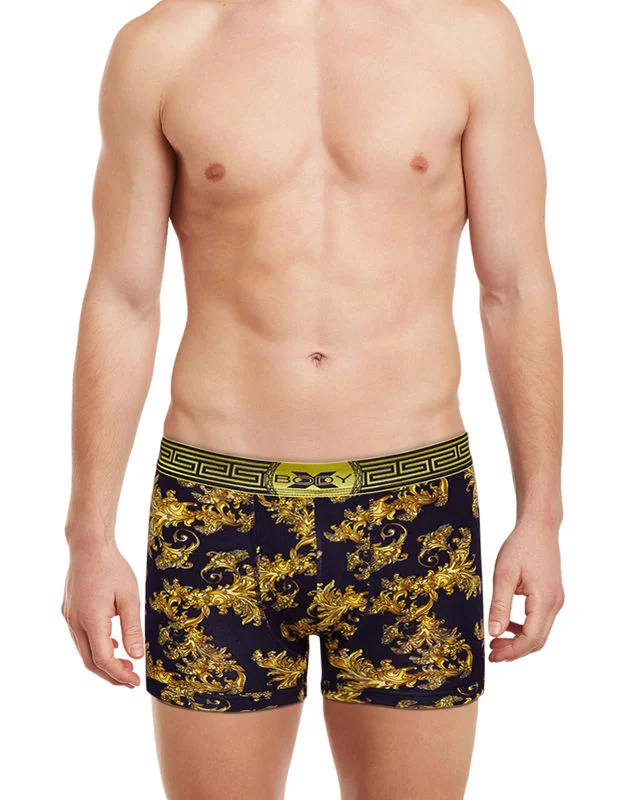 Weekend-Only Price Drops BodyX Printed Trunks-BX28T-Printed Navy