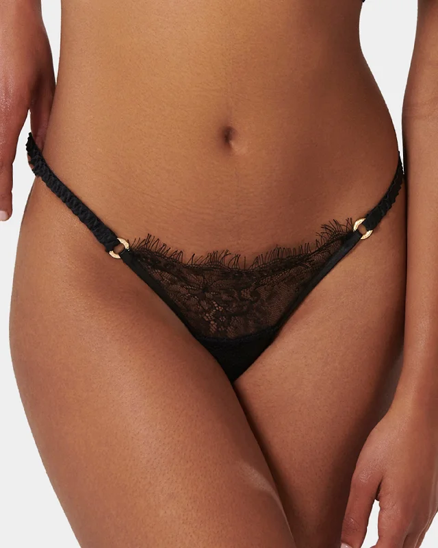 Camelia Thong Black