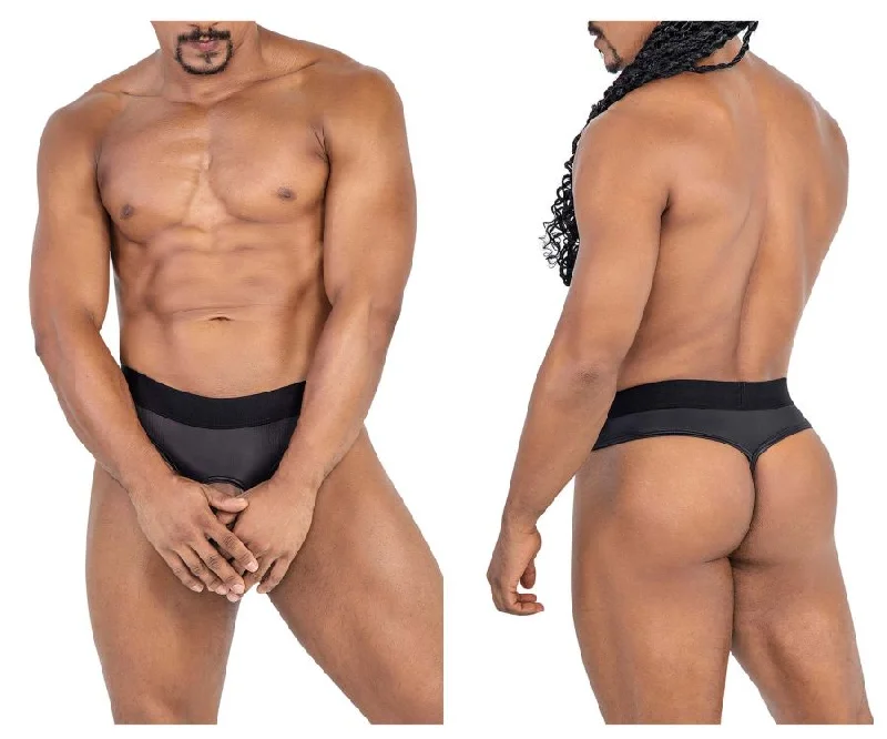 Weekend Special CandyMan 99781 Protuder Thongs Color Black