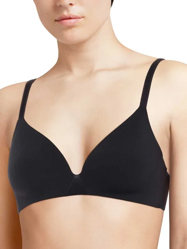 Essentiall Wirefree Triangle T-Shirt Bra - Black