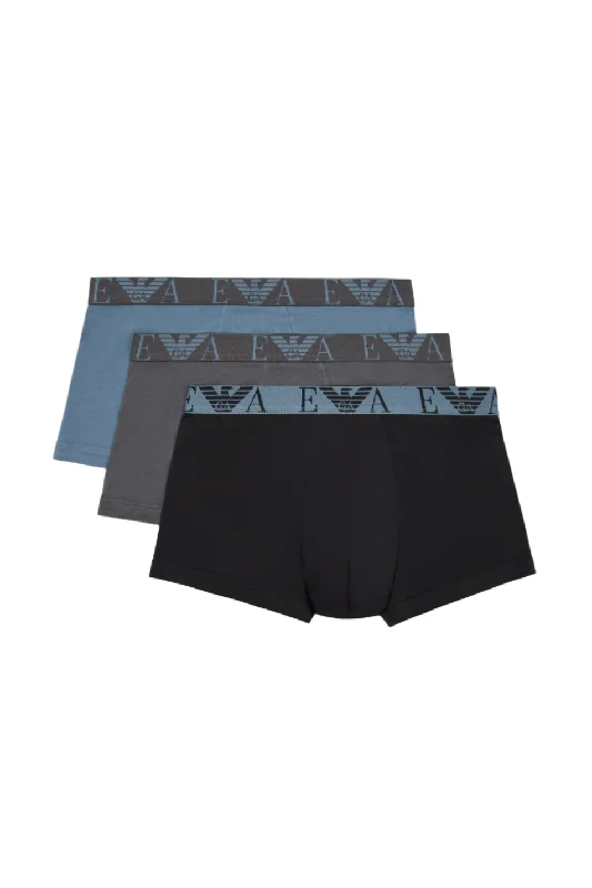 Emporio Armani 3 Pack Men's Cotton Stretch Trunk