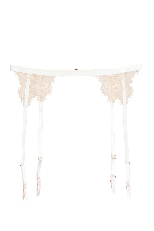 Entice Garter Belt - White