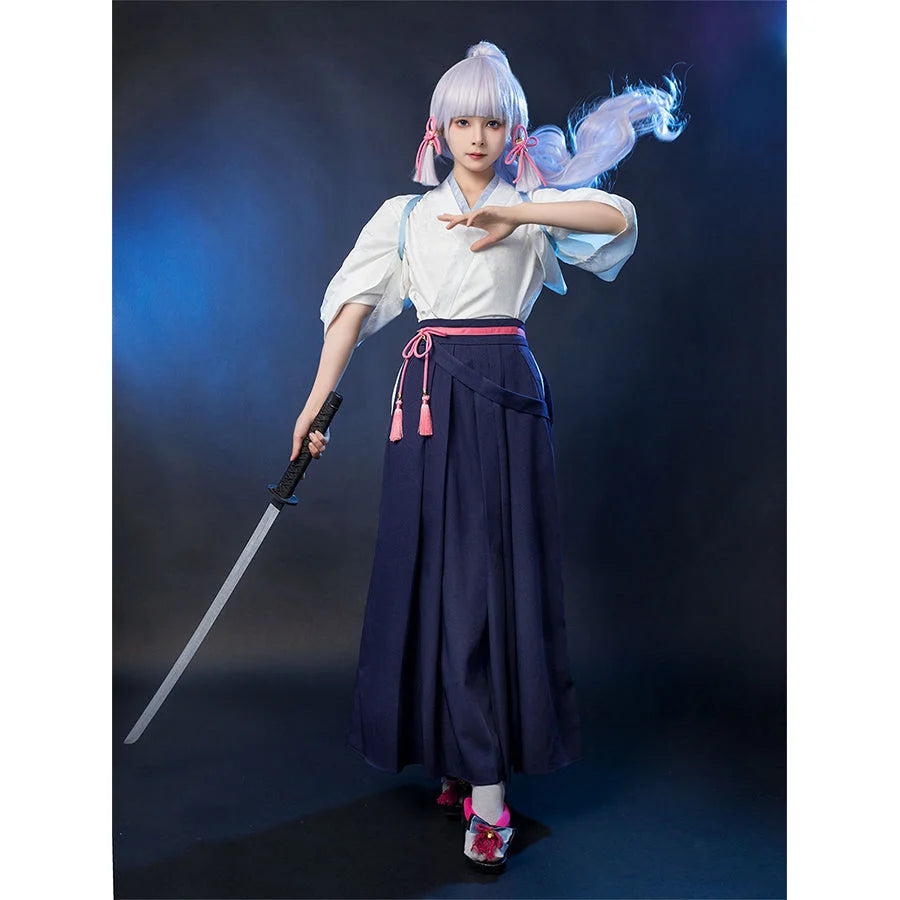 Game Genshin Inazuma Kamisato Ayaka Cosplay Costume C02056