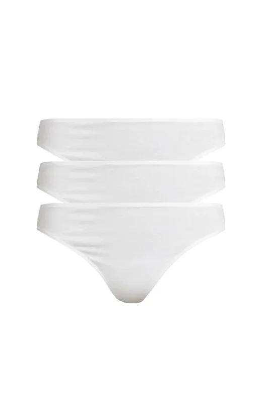 Genny Organic Pima Cotton Thong 3 Pack