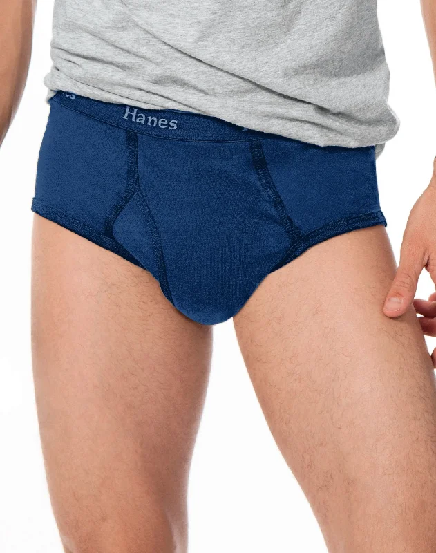 While Supplies Last Hanes Classics Men's Briefs with Comfort Flex® Waistband Blue 3 Pack