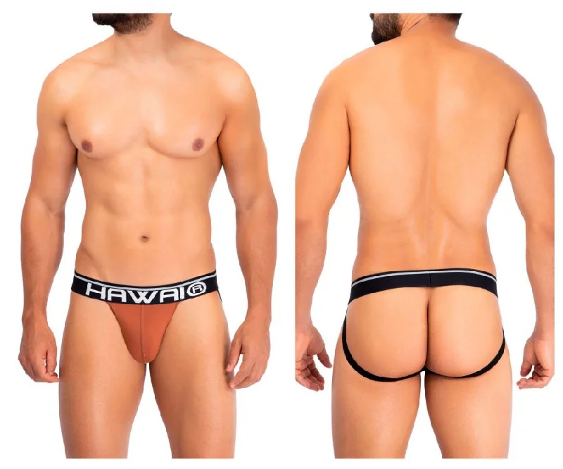 HAWAI 42166 Solid Microfiber Jockstrap Color Amber