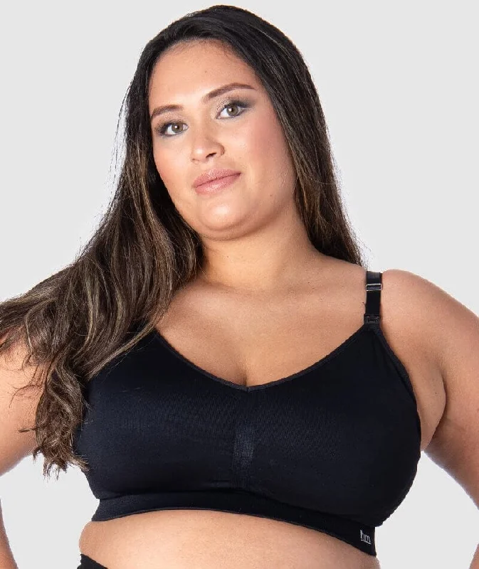 Hotmilk My Necessity Full Cup Maternity & Nursing Wire-Free Bra - Black