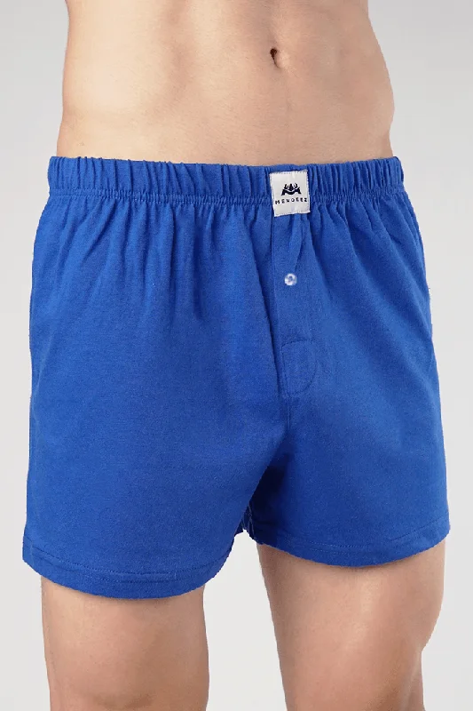 Weekend Deals to Make You Happy Jersey Boxer Shorts - Royal Blue