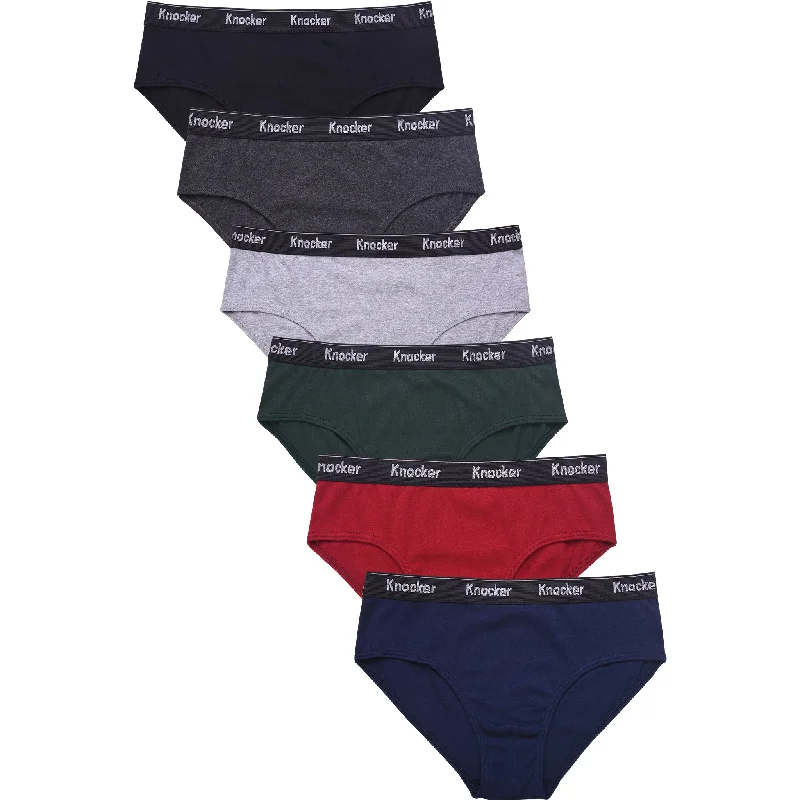 KNOCKER MEN'S COLOR BAND BIKINI BRIEFS (MB706_C-P)