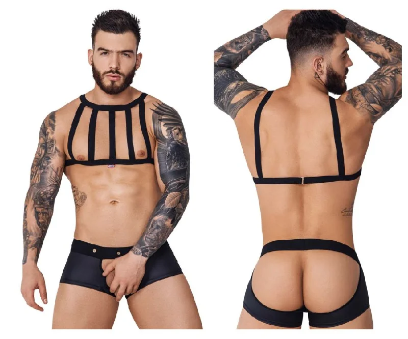 Deal Explosion Pikante PIK 1086 Hard Harness Jockstrap Color Black